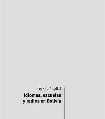 خرید و دانلود نسخه کامل کتاب Idiomas, escuelas y radios en Bolivia