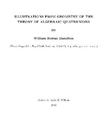 خرید و دانلود نسخه کامل کتاب Illustrations from Geometry of the Theory of Algebraic Quaternions