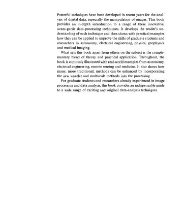 خرید و دانلود نسخه کامل کتاب Image Processing and Data Analysis : The Multiscale Approach