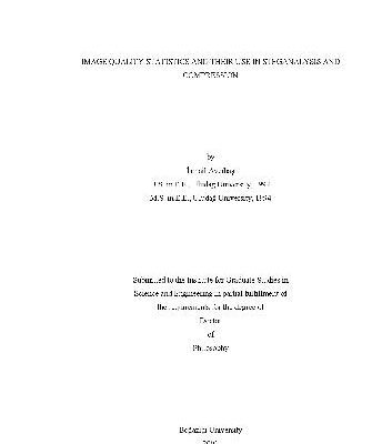 خرید و دانلود نسخه کامل کتاب Image Quality Statistics and Their Use in Steganalysis and Compression