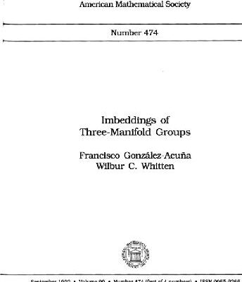 خرید و دانلود نسخه کامل کتاب Imbeddings of three-manifold groups