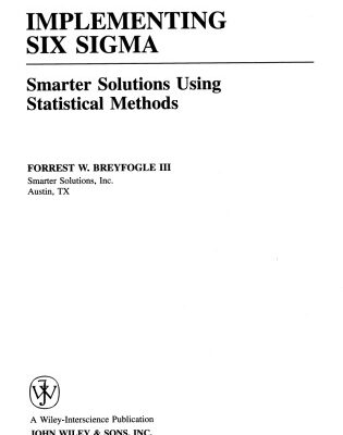 خرید و دانلود نسخه کامل کتاب Implementing Six Sigma. Smarter Solutions Using Statistical Methods