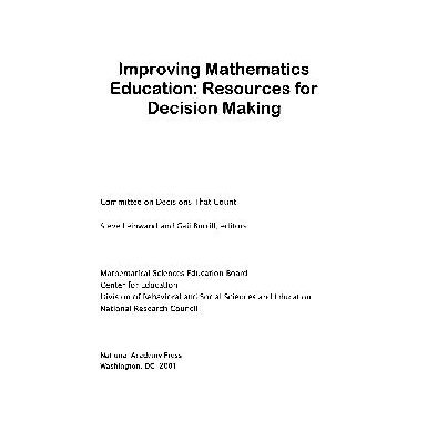 خرید و دانلود نسخه کامل کتاب Improving Mathematics Education – Resources for Decision Making