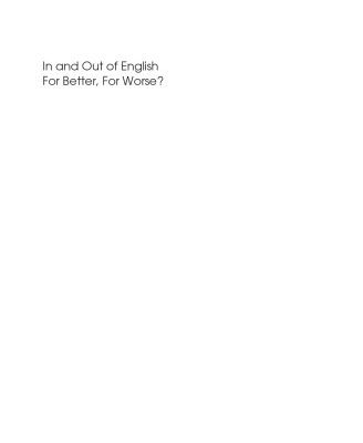 خرید و دانلود نسخه کامل کتاب In And Out Of English: For Better, For Worse? (Translating Europe)