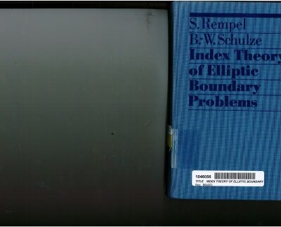خرید و دانلود نسخه کامل کتاب Index theory of elliptic boundary problems