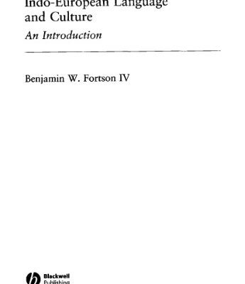 خرید و دانلود نسخه کامل کتاب Indo-European Language and Culture: An Introduction (Blackwell Textbooks in Linguistics)