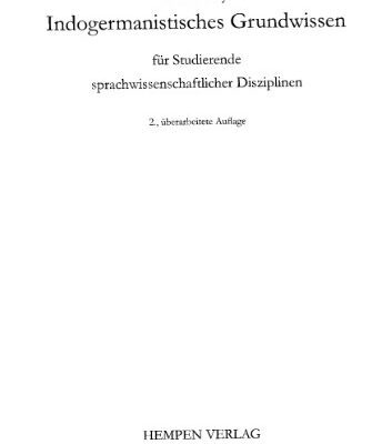 خرید و دانلود نسخه کامل کتاب Indogermanistisches Grundwissen: für Studierende sprachwissenschaftlicher Disziplinen