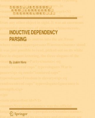 خرید و دانلود نسخه کامل کتاب Inductive Dependency Parsing (Text, Speech and Language Technology)