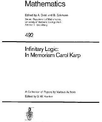 خرید و دانلود نسخه کامل کتاب Infinitary Logic: In Memoriam Carol Karp