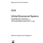 خرید و دانلود نسخه کامل کتاب Infinite-Dimensional Systems: Proceedings of the Conference on Operator Semigroups and Applications held in Retzhof (Styria), Austria, June 5–11, 1983