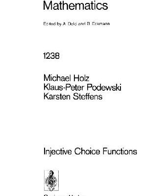 خرید و دانلود نسخه کامل کتاب Injective Choice Functions