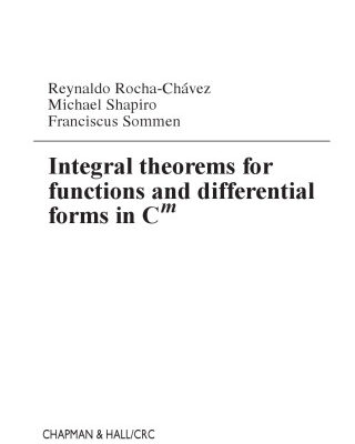 خرید و دانلود نسخه کامل کتاب Integral theorems for functions and differential forms in Cm