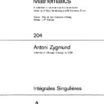خرید و دانلود نسخه کامل کتاب Integrales Singulieres