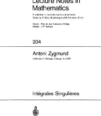خرید و دانلود نسخه کامل کتاب Integrales Singulieres