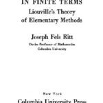 خرید و دانلود نسخه کامل کتاب Integration in finite terms, Liouville theory of elementary methods