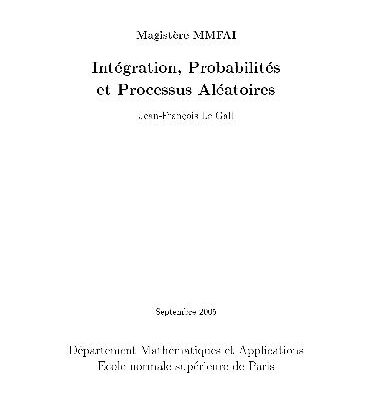 خرید و دانلود نسخه کامل کتاب Integration, probabilites et processus aleatoires
