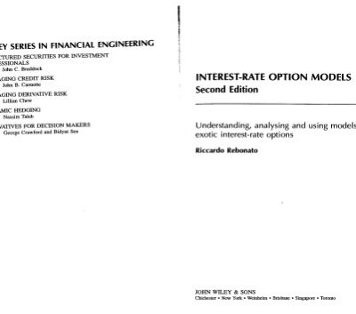 خرید و دانلود نسخه کامل کتاب Interest-rate option models