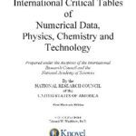 خرید و دانلود نسخه کامل کتاب International Critical Tables of Numerical Data, Physics, Chemistry and Technology