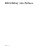 خرید و دانلود نسخه کامل کتاب Interpolating Cubic Splines