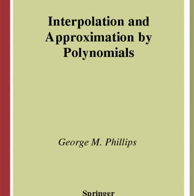 خرید و دانلود نسخه کامل کتاب Interpolation and Approximation by Polynomials