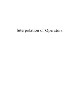 خرید و دانلود نسخه کامل کتاب Interpolation of Operators