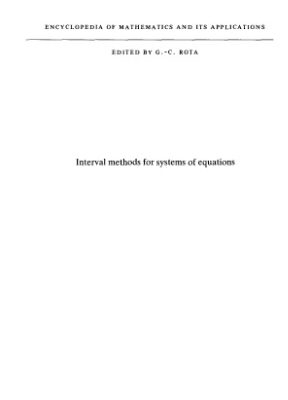 خرید و دانلود نسخه کامل کتاب Interval methods for systems of equations