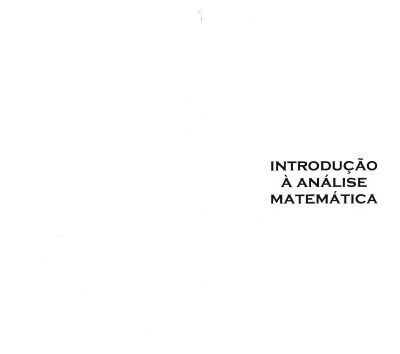 خرید و دانلود نسخه کامل کتاب Introdução a análise matemática