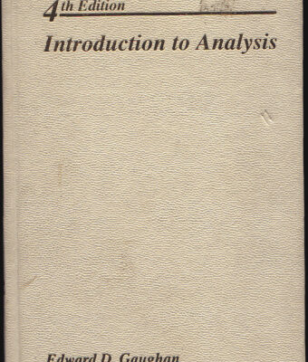 خرید و دانلود نسخه کامل کتاب Introduction to analysis