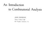 خرید و دانلود نسخه کامل کتاب Introduction to combinatorial analysis