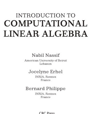 خرید و دانلود نسخه کامل کتاب Introduction to Computational Linear Algebra