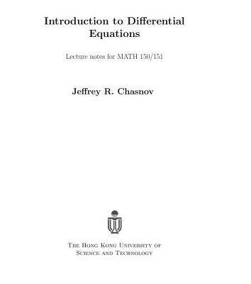 خرید و دانلود نسخه کامل کتاب Introduction to Differential Equations
