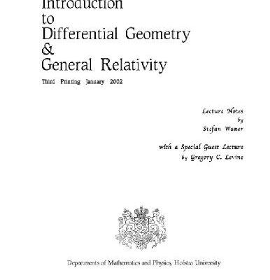 خرید و دانلود نسخه کامل کتاب Introduction to Differential Geometry and General Relativity