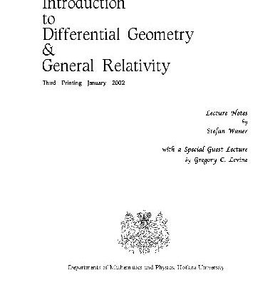 خرید و دانلود نسخه کامل کتاب Introduction to Differential Geometry & General Relativity