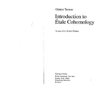 خرید و دانلود نسخه کامل کتاب Introduction to Etale Cohomology