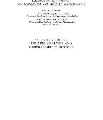 خرید و دانلود نسخه کامل کتاب Introduction to Fourier analysis and generalized functions