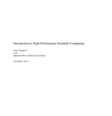 خرید و دانلود نسخه کامل کتاب Introduction to High Performance Scientific Computing