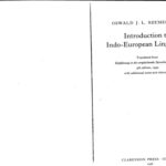 خرید و دانلود نسخه کامل کتاب Introduction to Indo-European Linguistics [Complete]