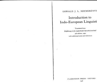 خرید و دانلود نسخه کامل کتاب Introduction to Indo-European Linguistics [Complete]