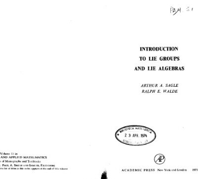 خرید و دانلود نسخه کامل کتاب Introduction to Lie groups and Lie algebras
