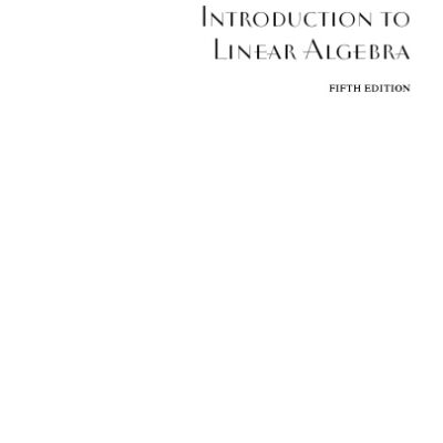 خرید و دانلود نسخه کامل کتاب Introduction to Linear Algebra