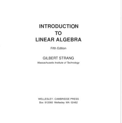 خرید و دانلود نسخه کامل کتاب Introduction to Linear Algebra