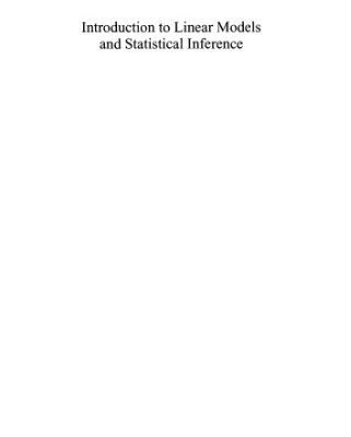 خرید و دانلود نسخه کامل کتاب Introduction to Linear Models and Statistical Inference
