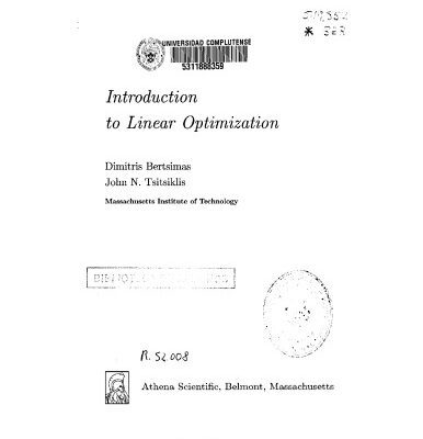 خرید و دانلود نسخه کامل کتاب Introduction To Linear Optimization
