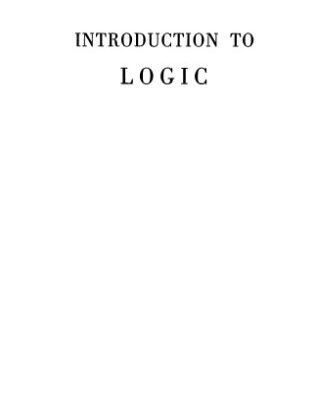 خرید و دانلود نسخه کامل کتاب Introduction to Logic