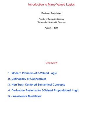 خرید و دانلود نسخه کامل کتاب Introduction to Many-Valued Logics