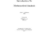خرید و دانلود نسخه کامل کتاب Introduction to mathematical analysis