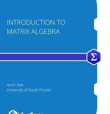 خرید و دانلود نسخه کامل کتاب Introduction to Matrix Algebra