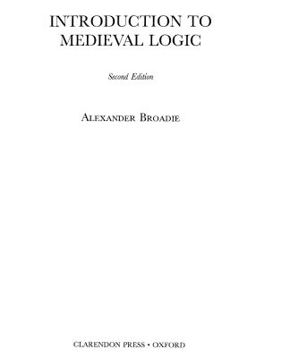 خرید و دانلود نسخه کامل کتاب Introduction to Medieval Logic