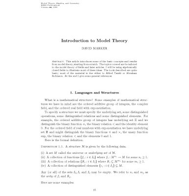 خرید و دانلود نسخه کامل کتاب Introduction to model theory