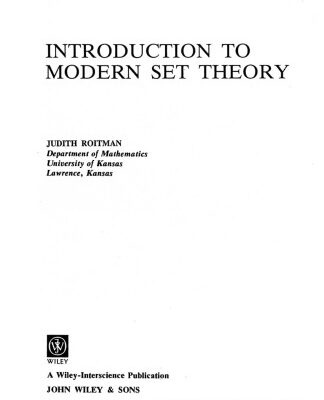 خرید و دانلود نسخه کامل کتاب Introduction to Modern Set Theory